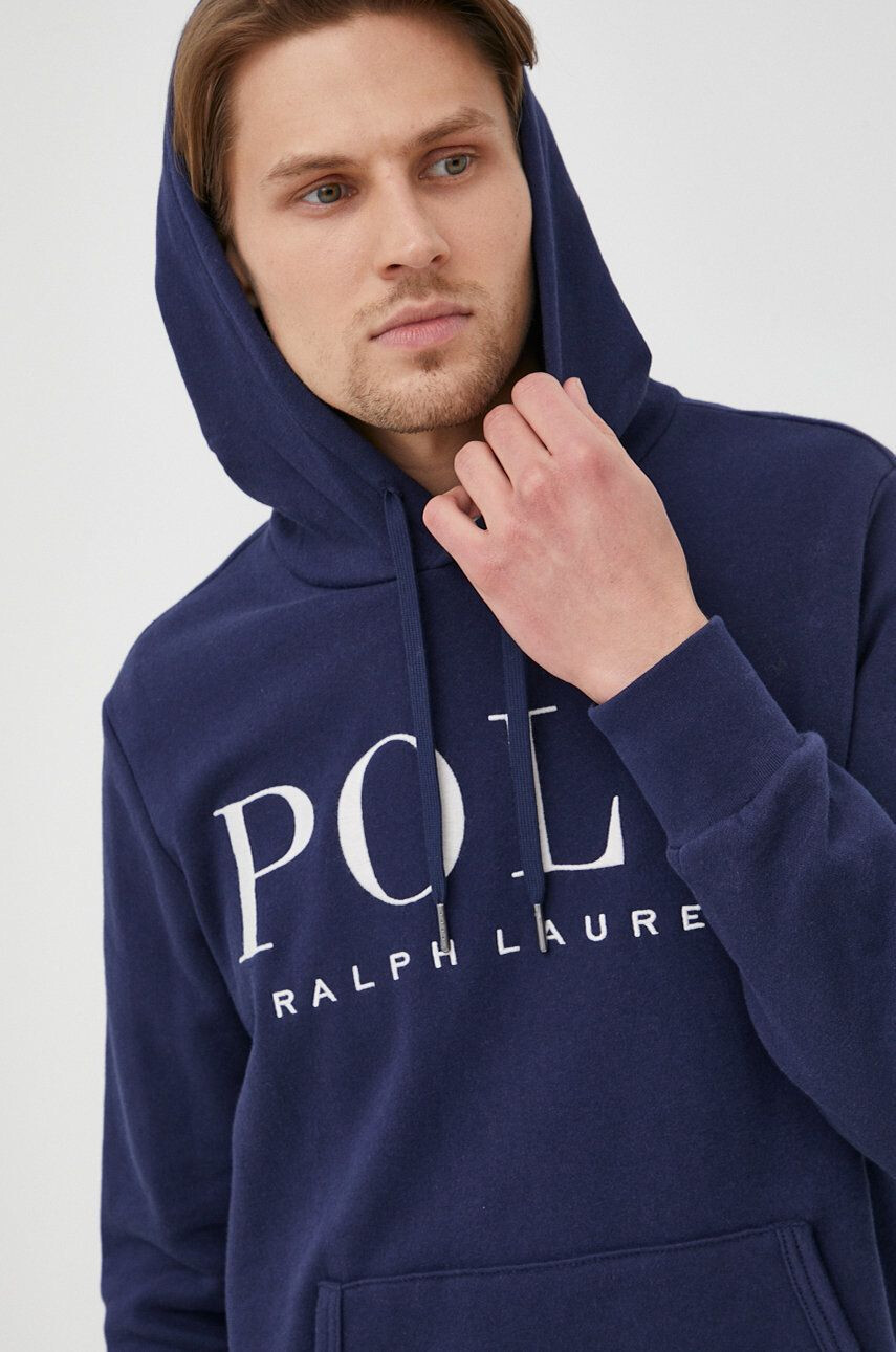 Polo Ralph Lauren Суичър мъжка в тъмносиньо с апликация - Pepit.bg