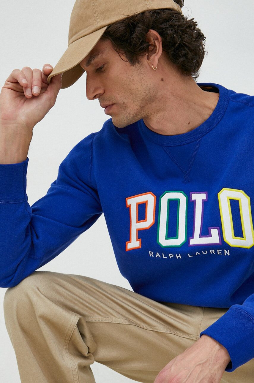 Polo Ralph Lauren Суичър в зелено с качулка с изчистен дизайн - Pepit.bg