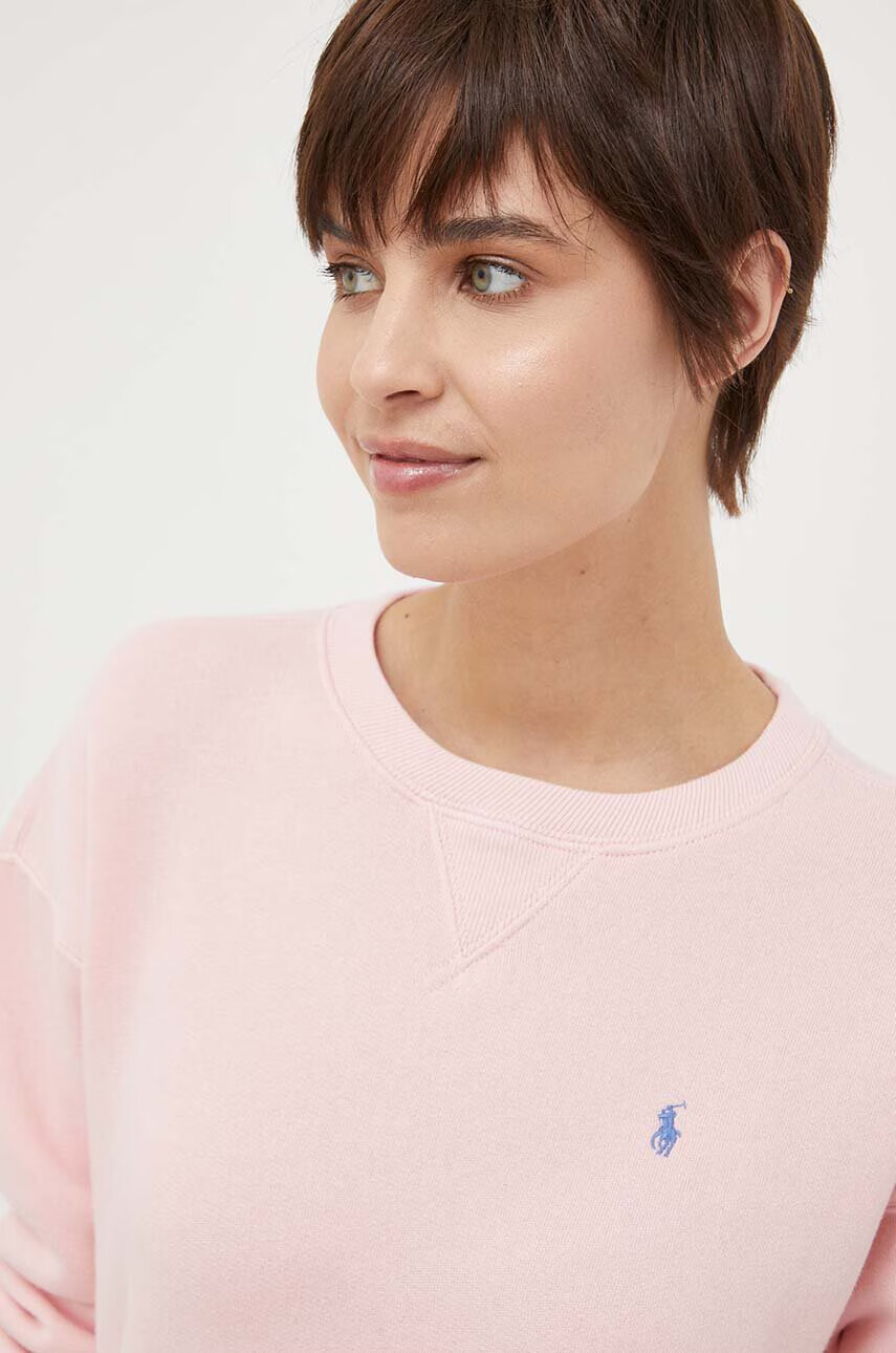 Polo Ralph Lauren Суичър в синьо с меланжов десен - Pepit.bg