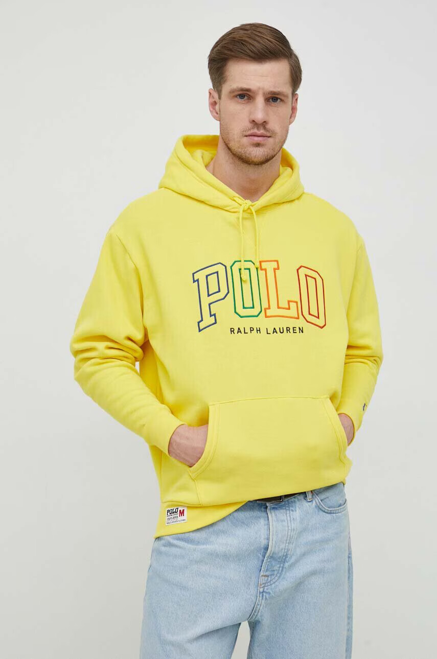 Polo Ralph Lauren Суичър в зелено с принт - Pepit.bg