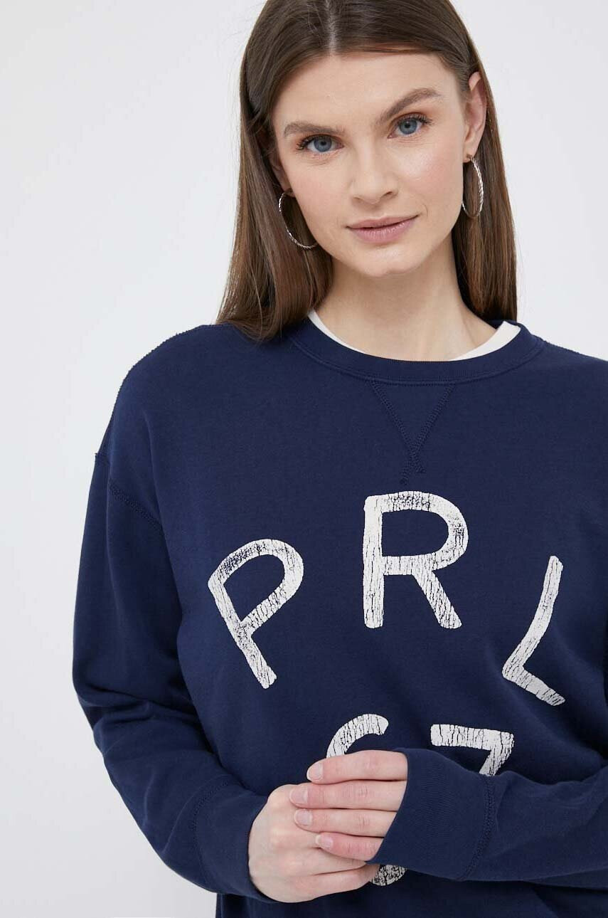 Polo Ralph Lauren Суичър в тъмносиньо с принт - Pepit.bg