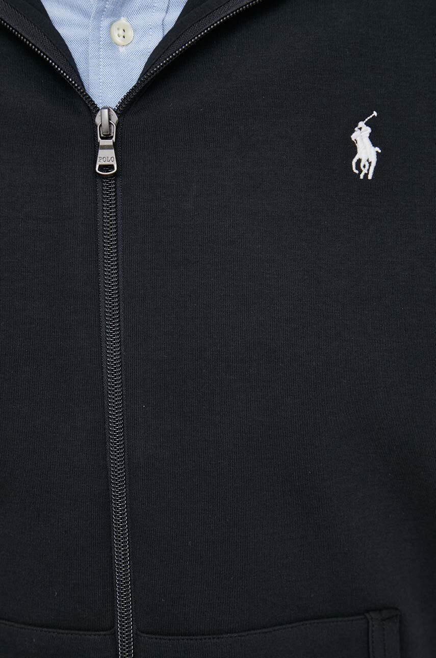 Polo Ralph Lauren Суичър в черно с качулка с изчистен дизайн - Pepit.bg