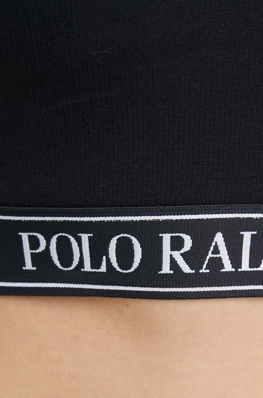 Polo Ralph Lauren Сутиен в черно с изчистен дизайн - Pepit.bg
