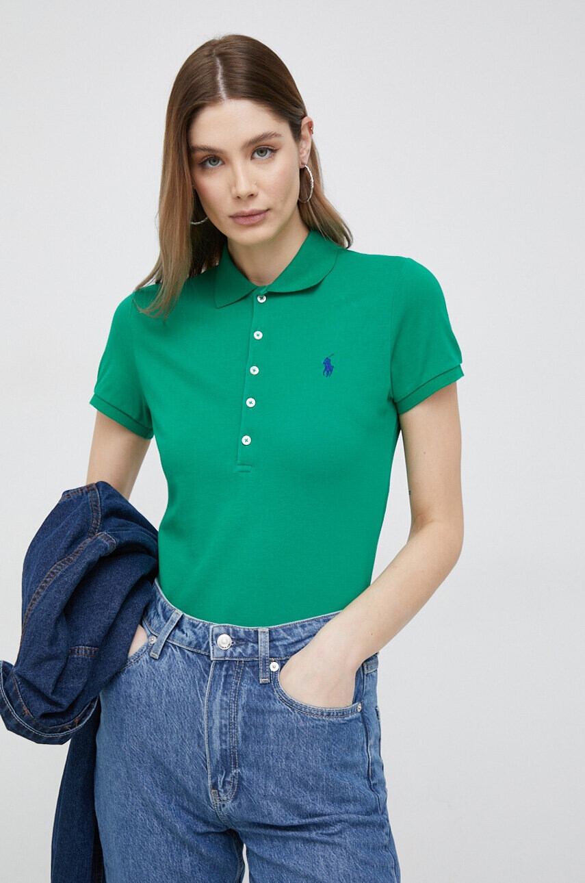Polo Ralph Lauren Тениска с яка в зелено - Pepit.bg