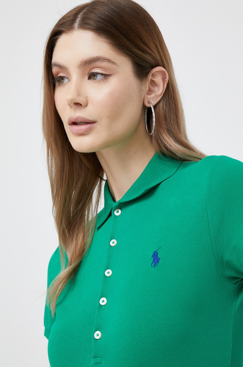 Polo Ralph Lauren Тениска с яка в зелено - Pepit.bg