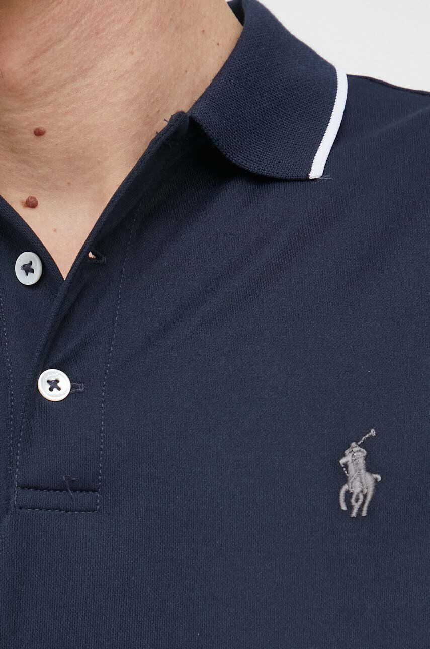 Polo Ralph Lauren Тениска с яка в тъмносиньо с апликация - Pepit.bg