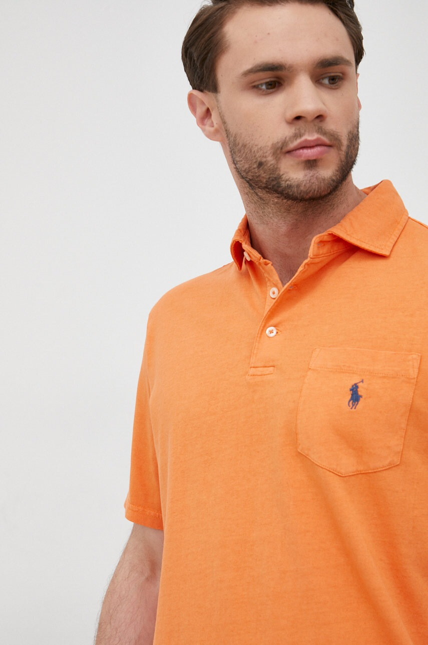 Polo Ralph Lauren Тениска с яка с лен - Pepit.bg
