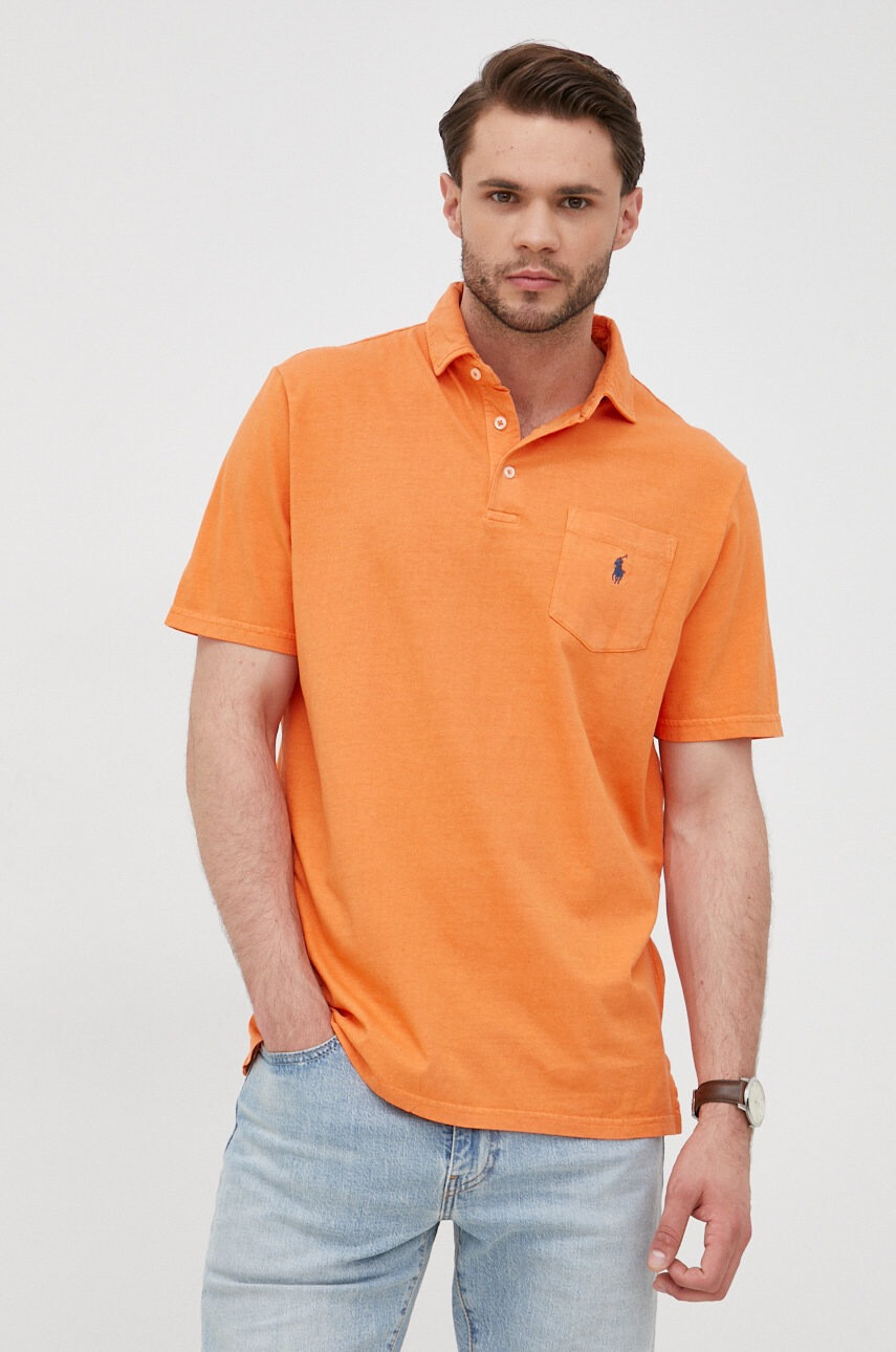 Polo Ralph Lauren Тениска с яка с лен - Pepit.bg