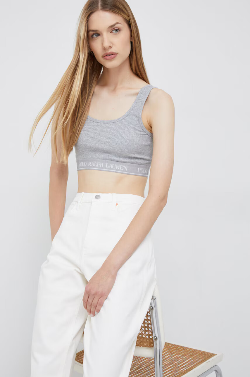 Polo Ralph Lauren Топ дамски в сиво - Pepit.bg