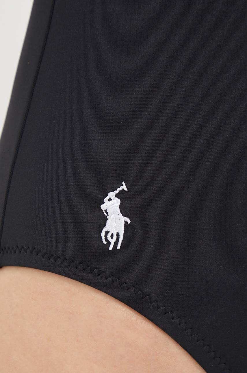 Polo Ralph Lauren Цял бански в черно с леко подплатена чашка - Pepit.bg