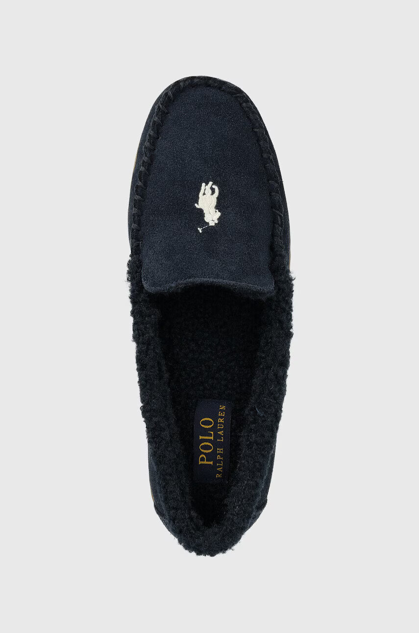 Polo Ralph Lauren Велурени чехли Collins Collins в тъмносиньо RF103837 - Pepit.bg