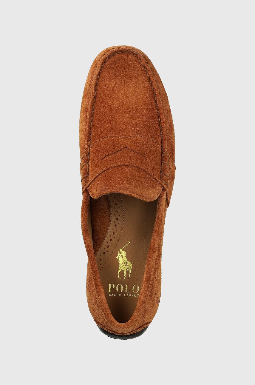 Polo Ralph Lauren Велурени мокасини REYNOLD в кафяво 803893741003 - Pepit.bg