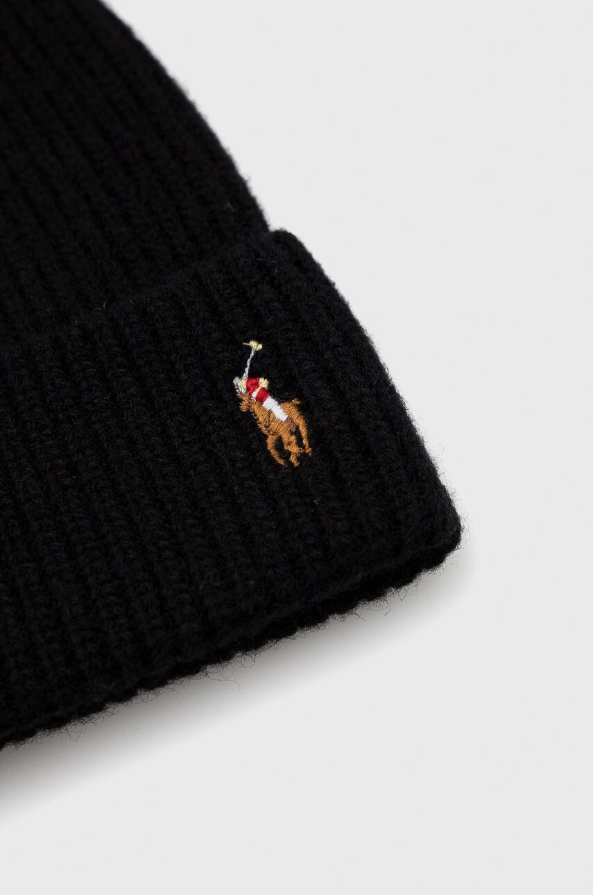 Polo Ralph Lauren Вълнена шапка в черно от вълна - Pepit.bg