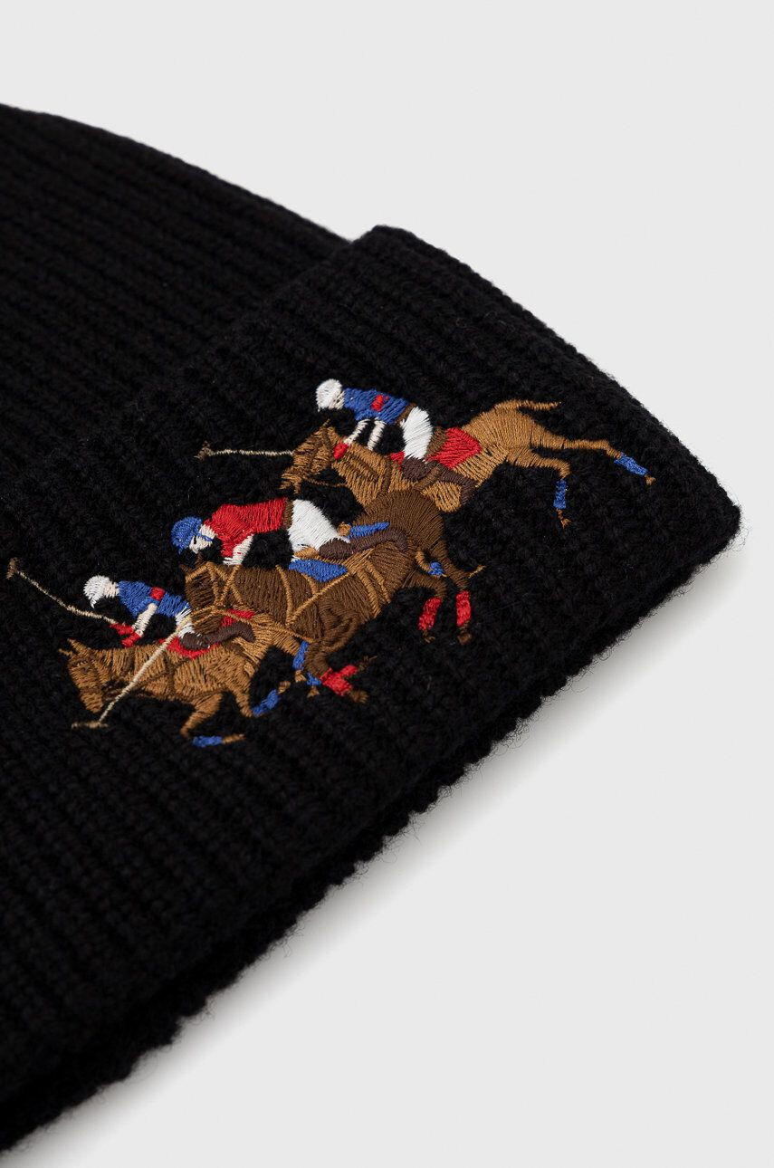 Polo Ralph Lauren Вълнена шапка в черно от вълна - Pepit.bg