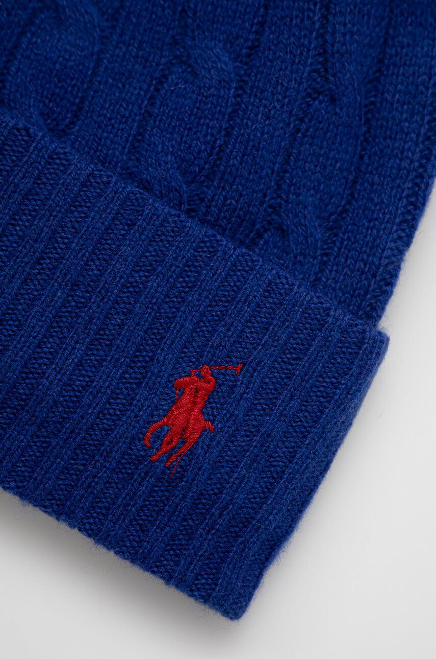 Polo Ralph Lauren Вълнена шапка с фина плетка от вълна - Pepit.bg