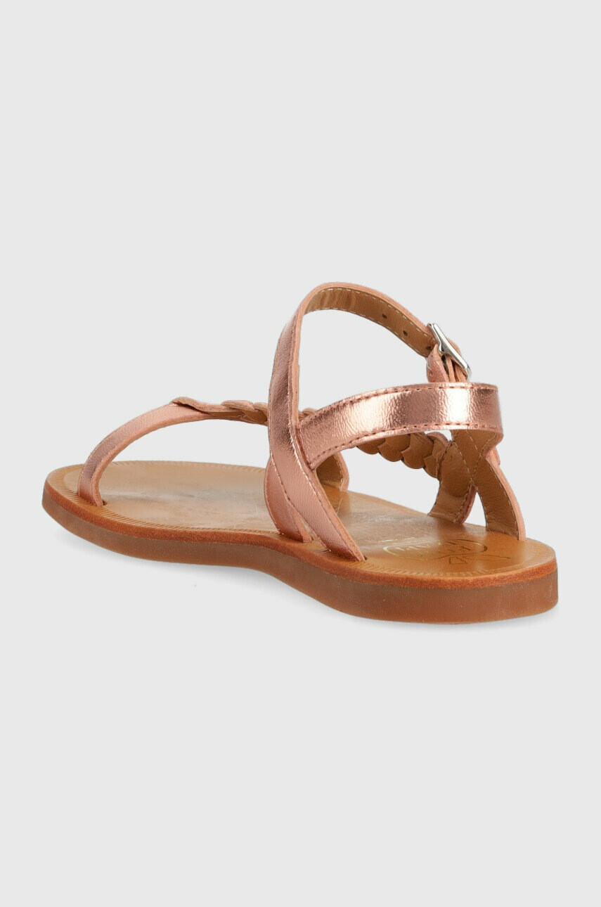 Pom D'api Детски сандали от кожа в розово - Pepit.bg