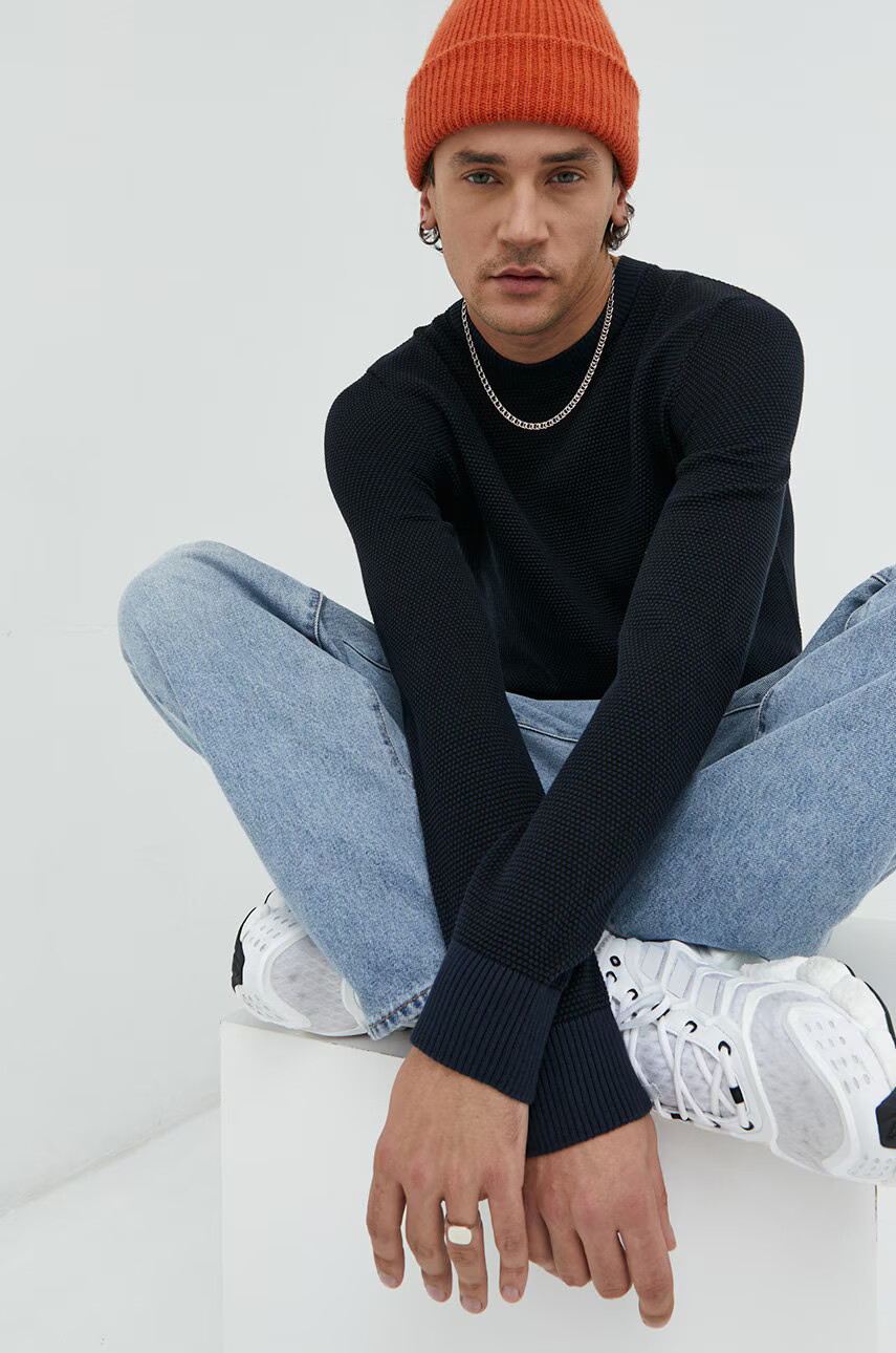 Premium by Jack&Jones Памучен пуловер Globe - Pepit.bg