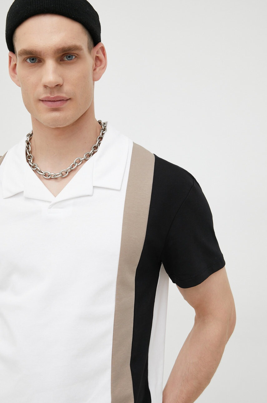 Premium by Jack&Jones Памучна тениска с яка - Pepit.bg