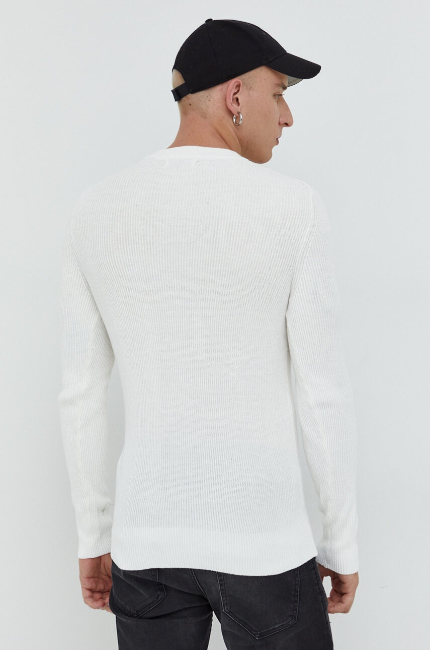 Premium by Jack&Jones Пуловер мъжки в бяло - Pepit.bg