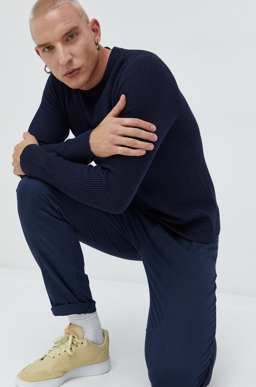 Premium by Jack&Jones Пуловер мъжки в тъмносиньо - Pepit.bg