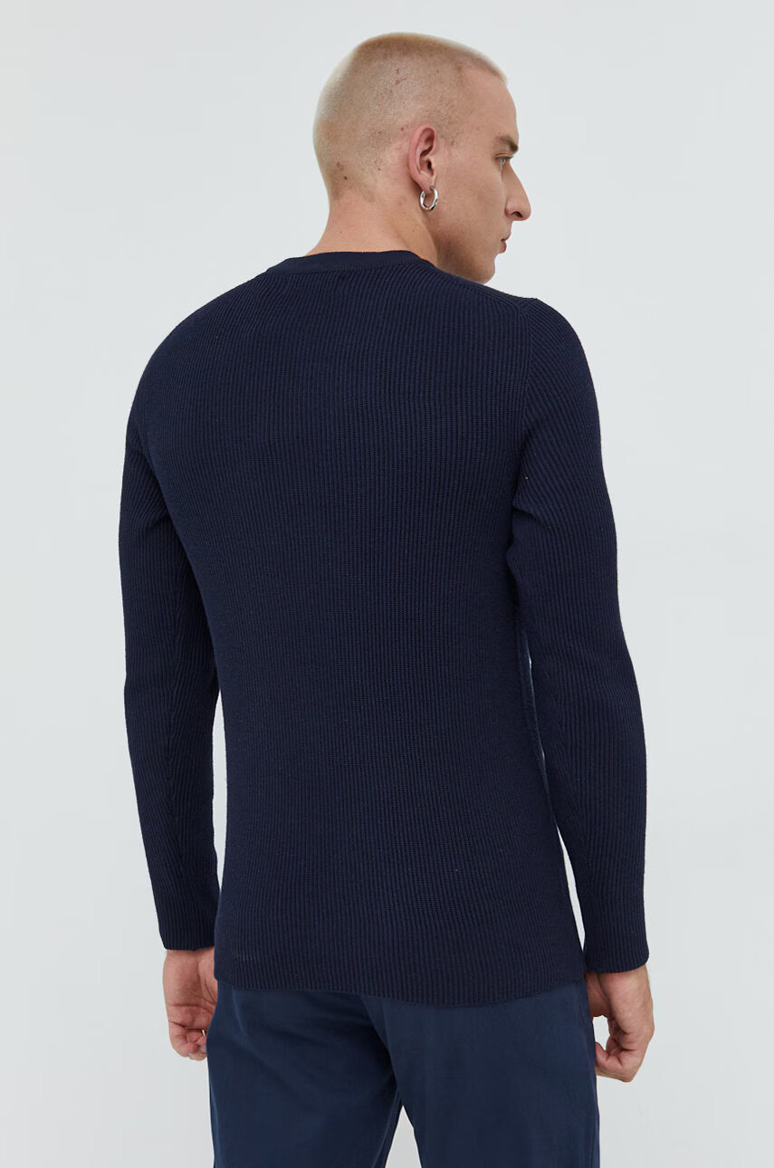 Premium by Jack&Jones Пуловер мъжки в тъмносиньо - Pepit.bg
