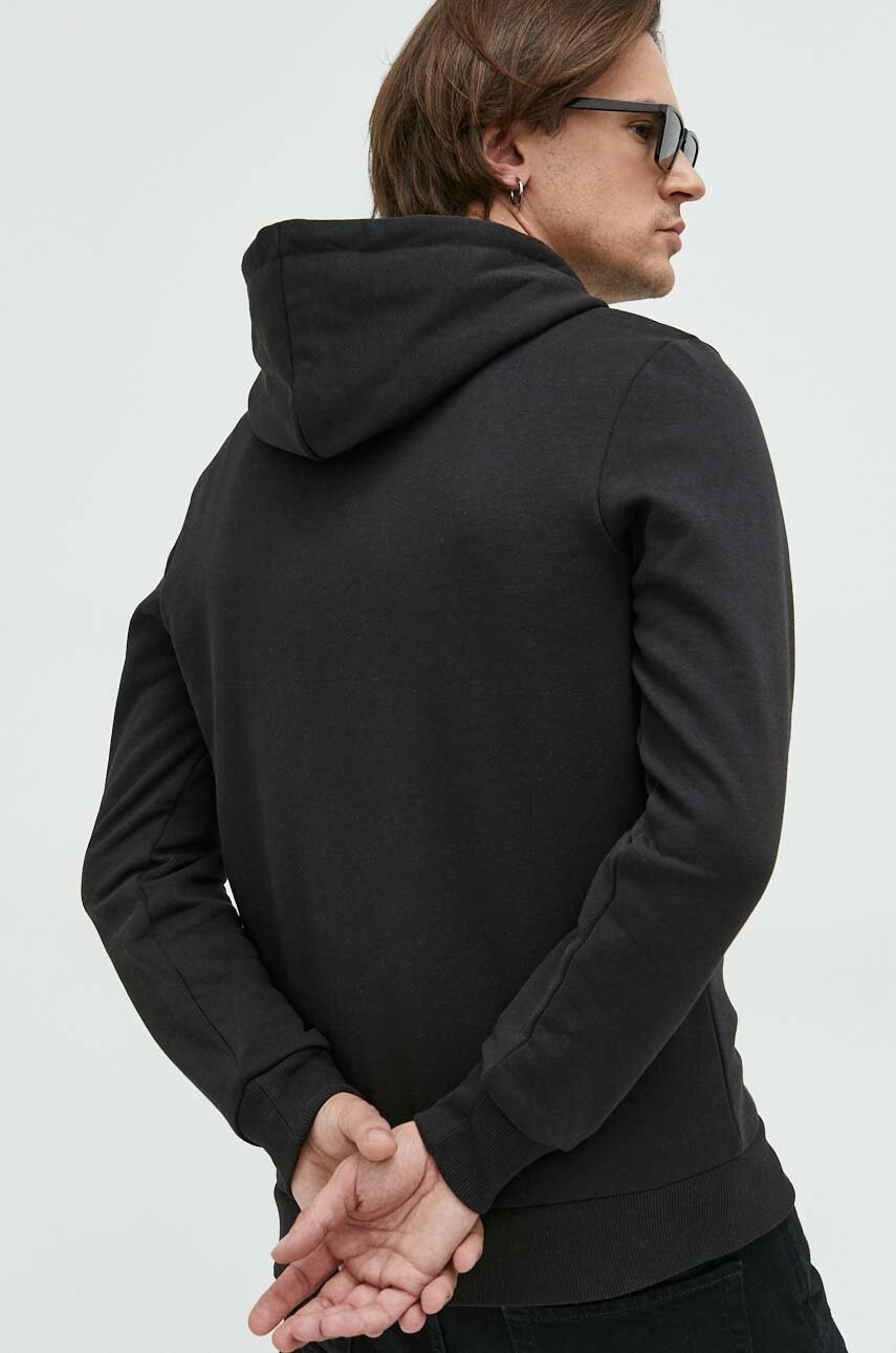 Premium by Jack&Jones Суичър в черно с качулка с принт - Pepit.bg