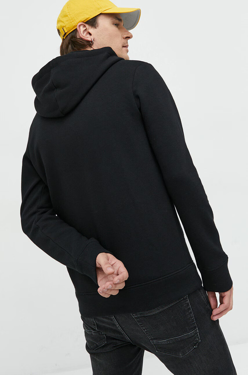 Premium by Jack&Jones Суичър в черно с качулка с принт - Pepit.bg