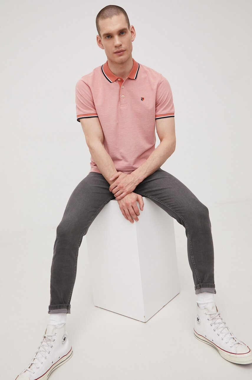 Premium by Jack&Jones Тениска с яка - Pepit.bg