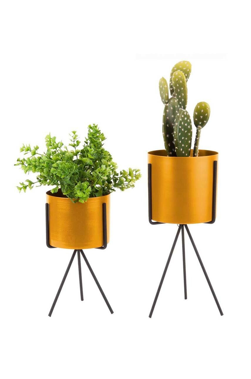 Present Time Комплект кашпи с решетка (2-pack) - Pepit.bg