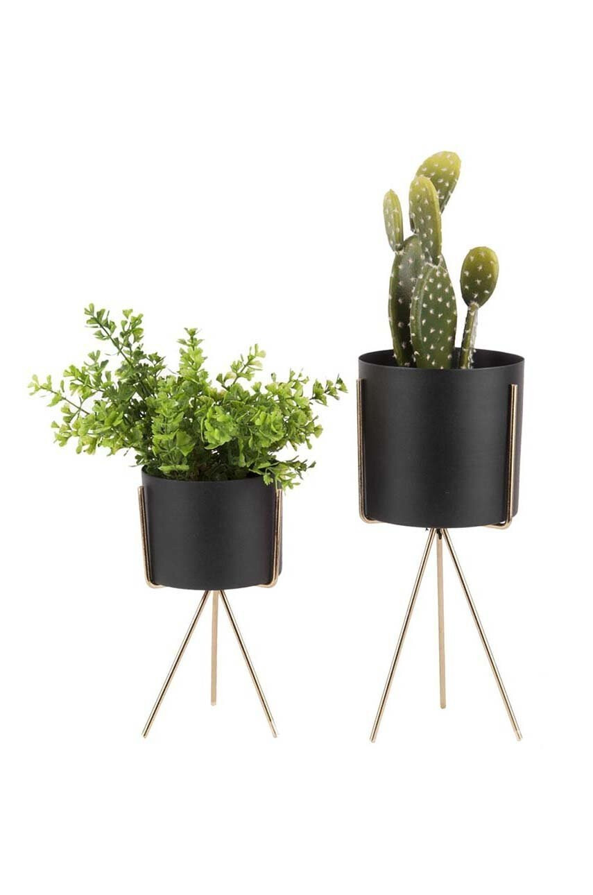 Present Time Комплект кашпи с решетка (2-pack) - Pepit.bg