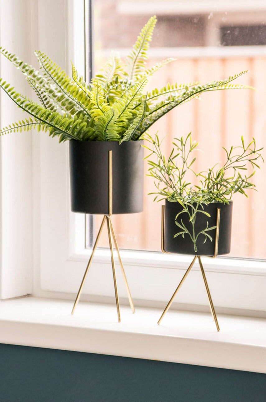 Present Time Комплект кашпи с решетка (2-pack) - Pepit.bg