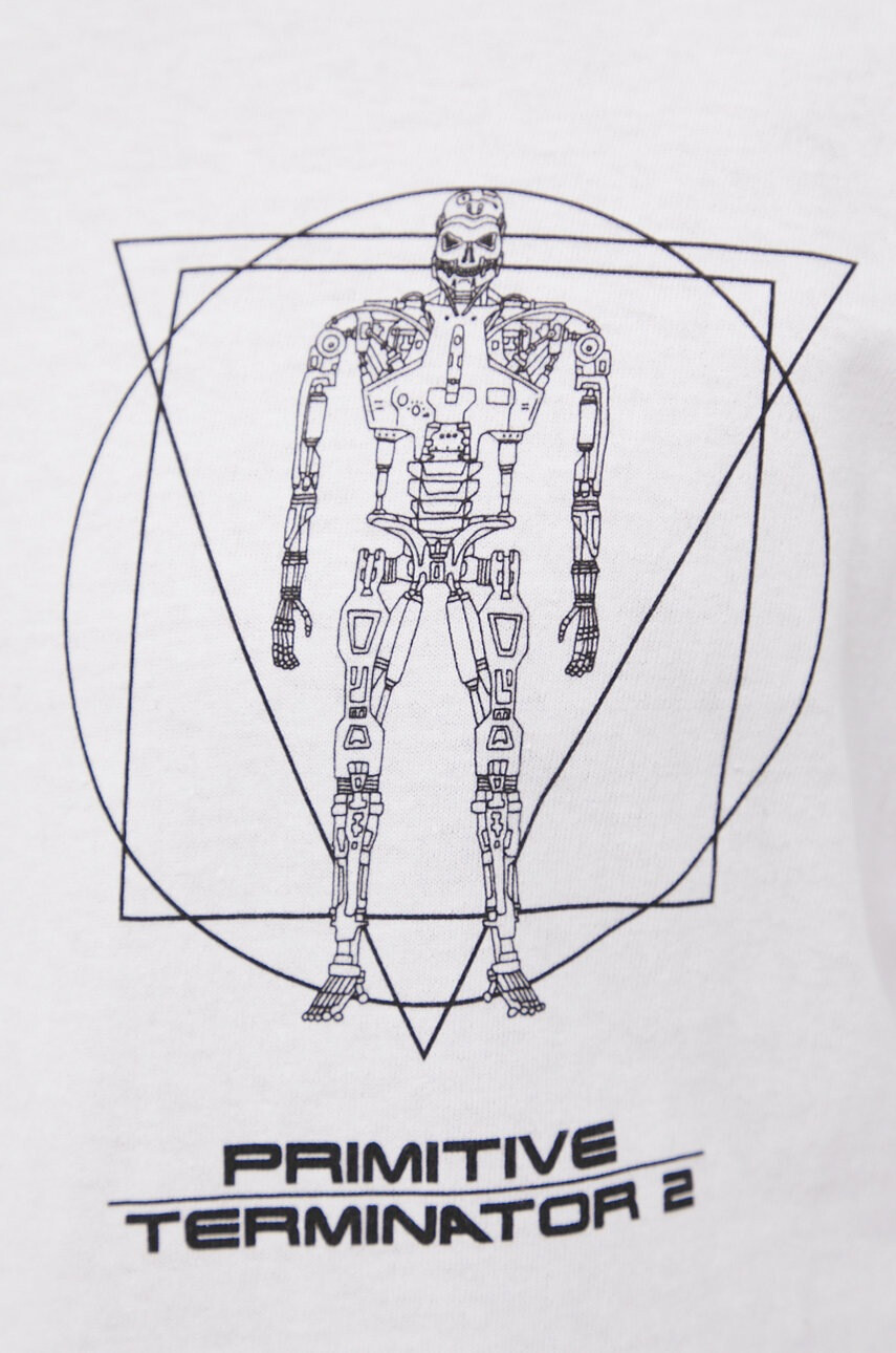 Primitive Памучна тениска X Terminator в бяло с принт - Pepit.bg