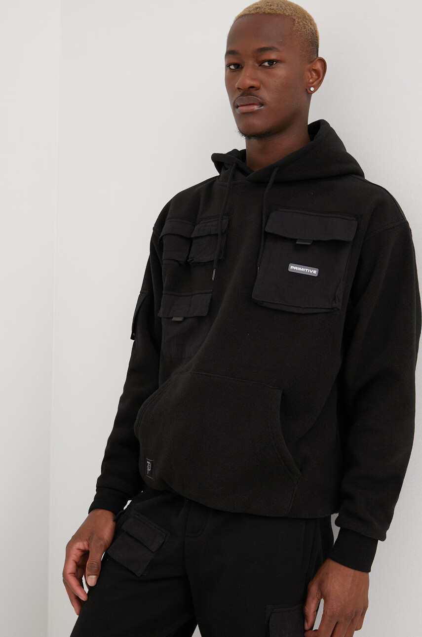 Primitive Суичър Cut N Sew в черно с апликация - Pepit.bg