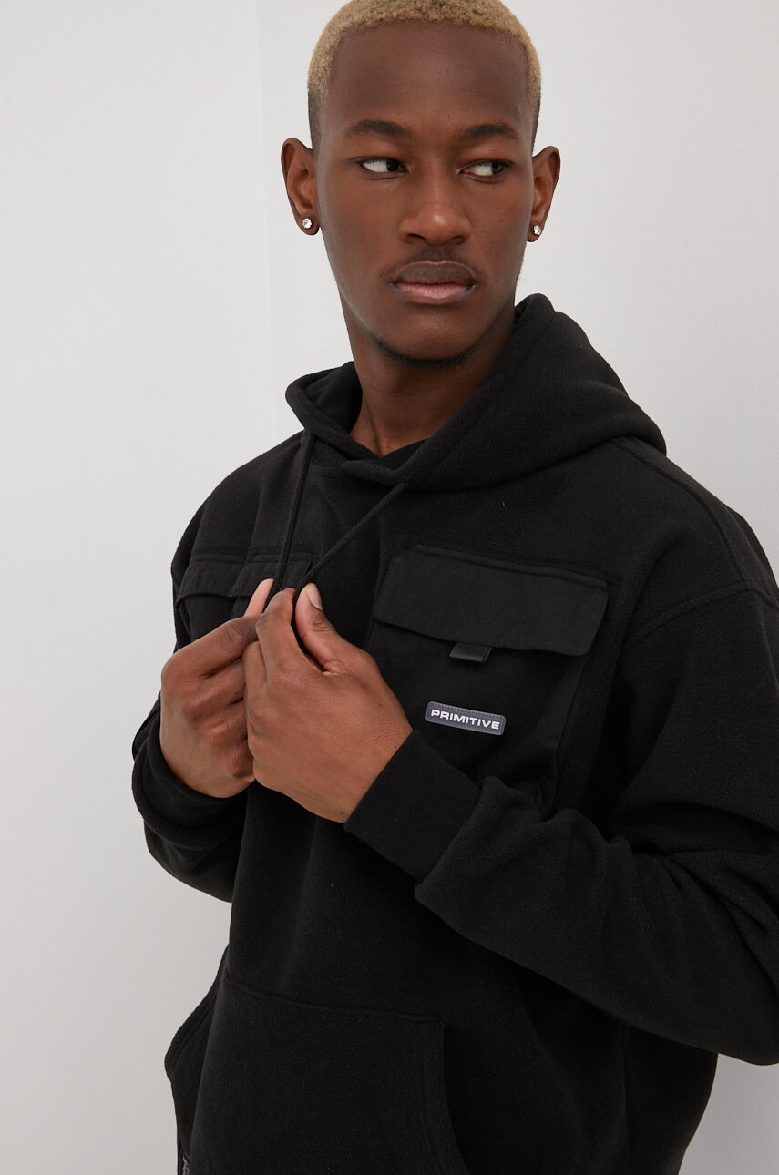 Primitive Суичър Cut N Sew в черно с апликация - Pepit.bg