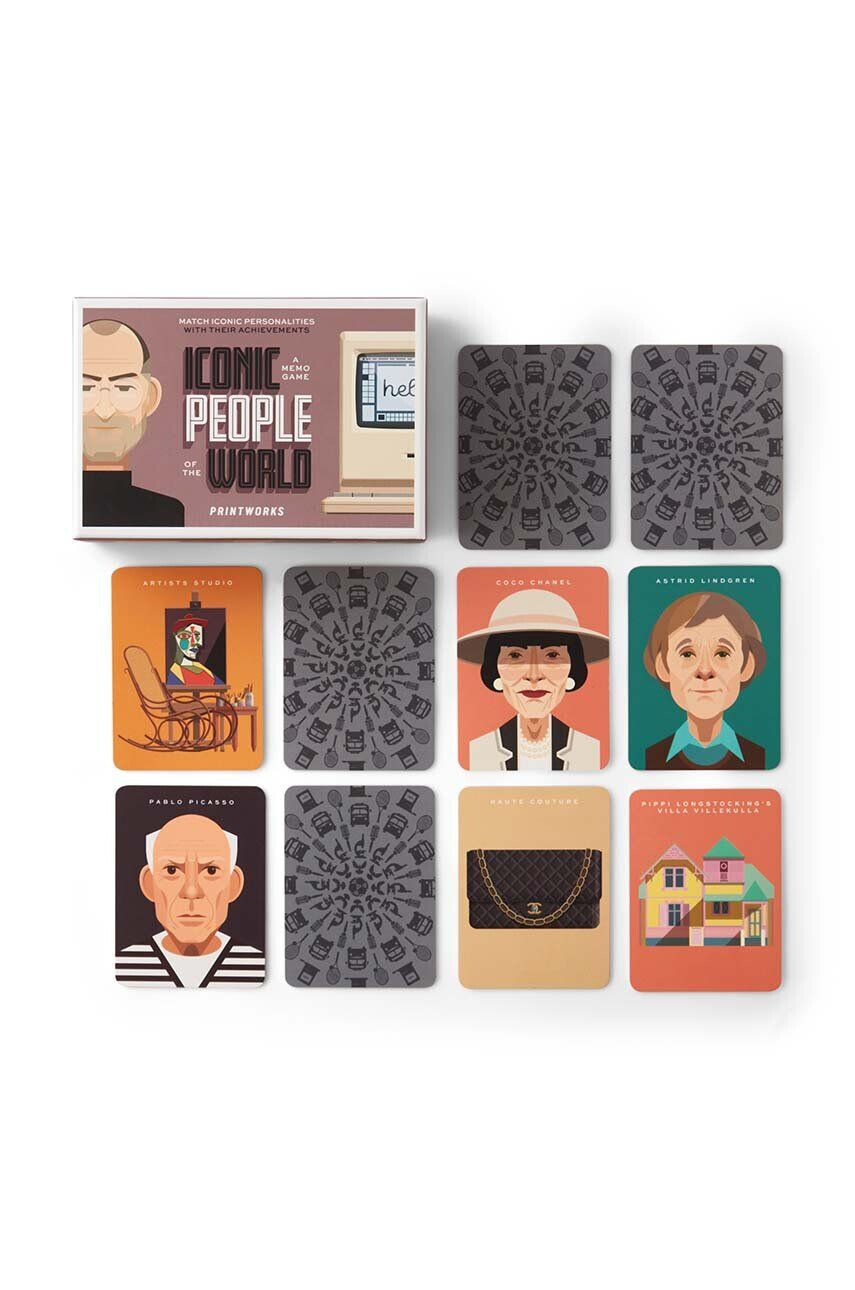 Printworks Игра на карти Memory Iconic People - Pepit.bg