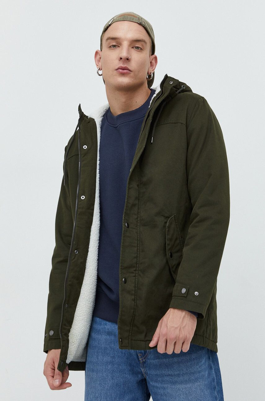 Produkt by Jack & Jones Парка мъжка в зелено с преходна изолация - Pepit.bg