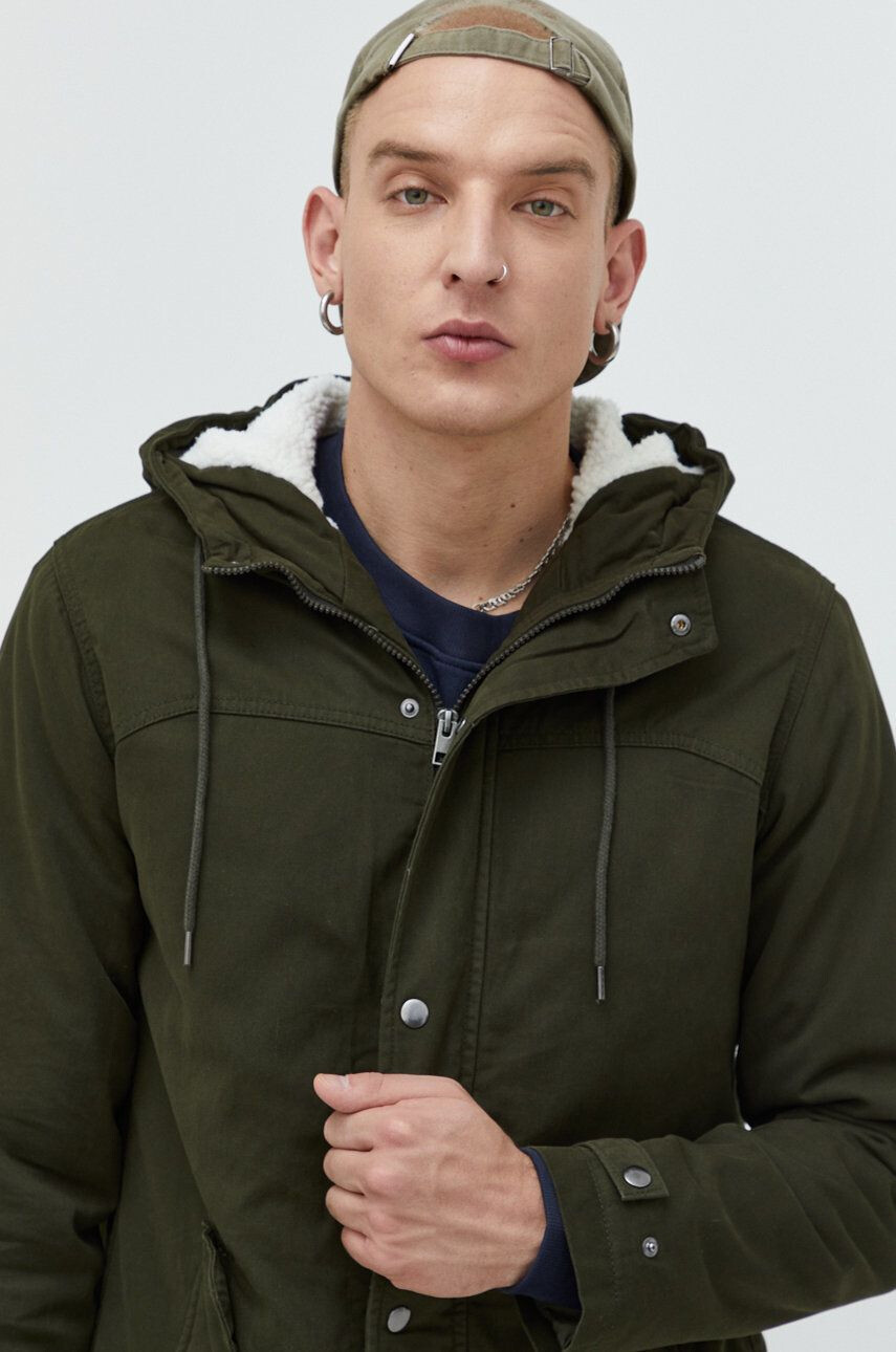 Produkt by Jack & Jones Парка мъжка в зелено с преходна изолация - Pepit.bg