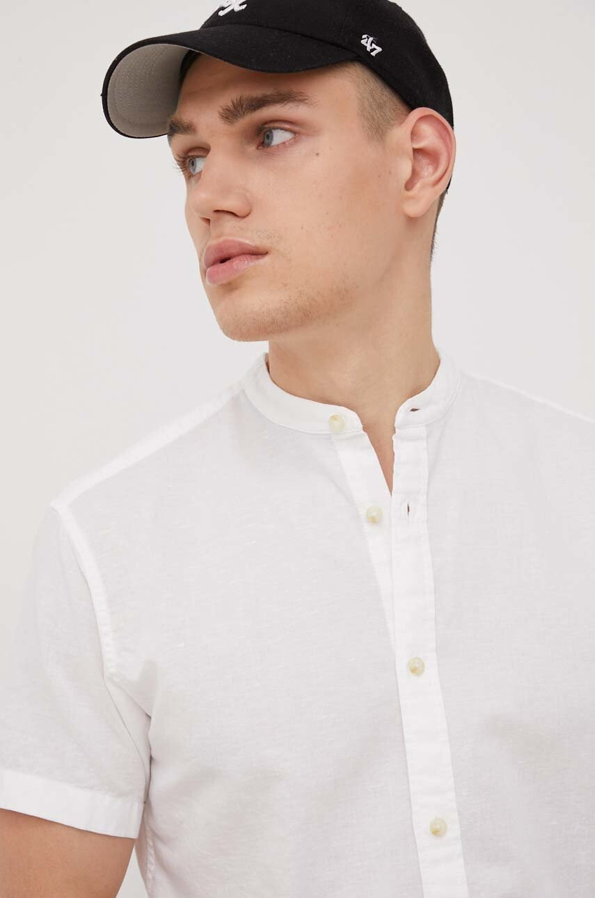Produkt by Jack & Jones Риза с лен - Pepit.bg