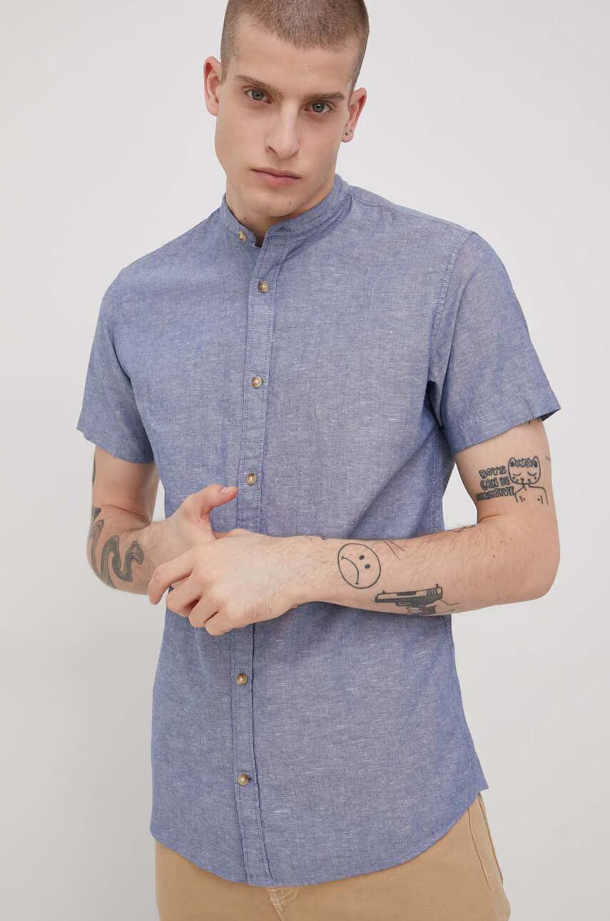 Produkt by Jack & Jones Риза с лен - Pepit.bg