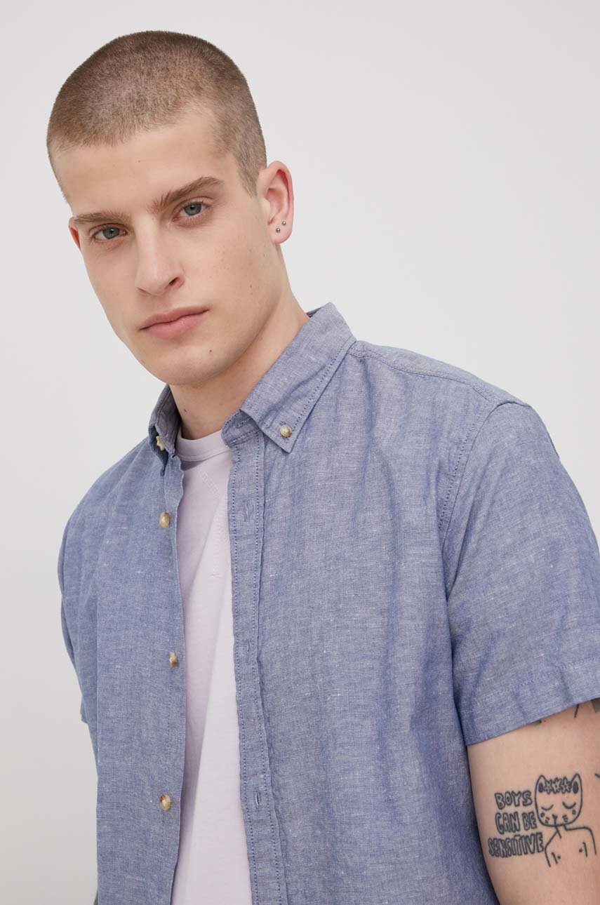 Produkt by Jack & Jones Риза с лен - Pepit.bg