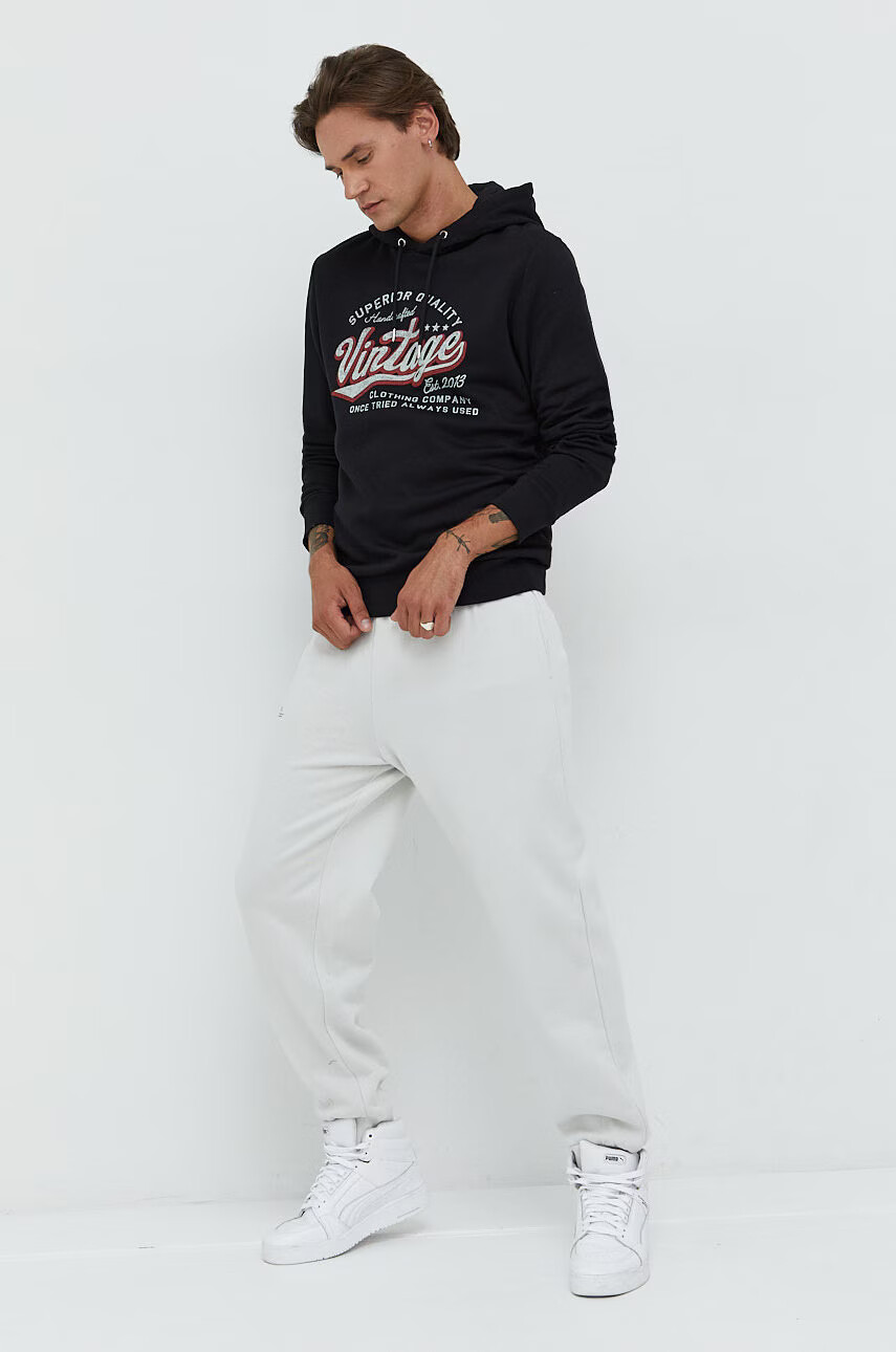 Produkt by Jack & Jones Суичър в черно с принт - Pepit.bg
