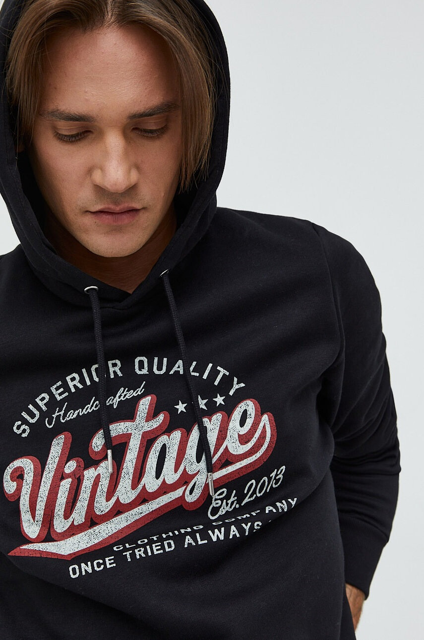Produkt by Jack & Jones Суичър в черно с принт - Pepit.bg