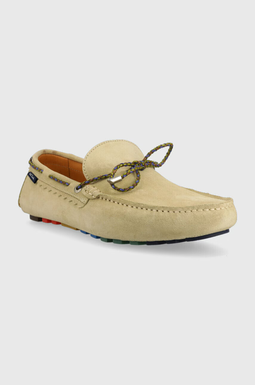 PS Paul Smith Велурени мокасини Springfield в бежово - Pepit.bg