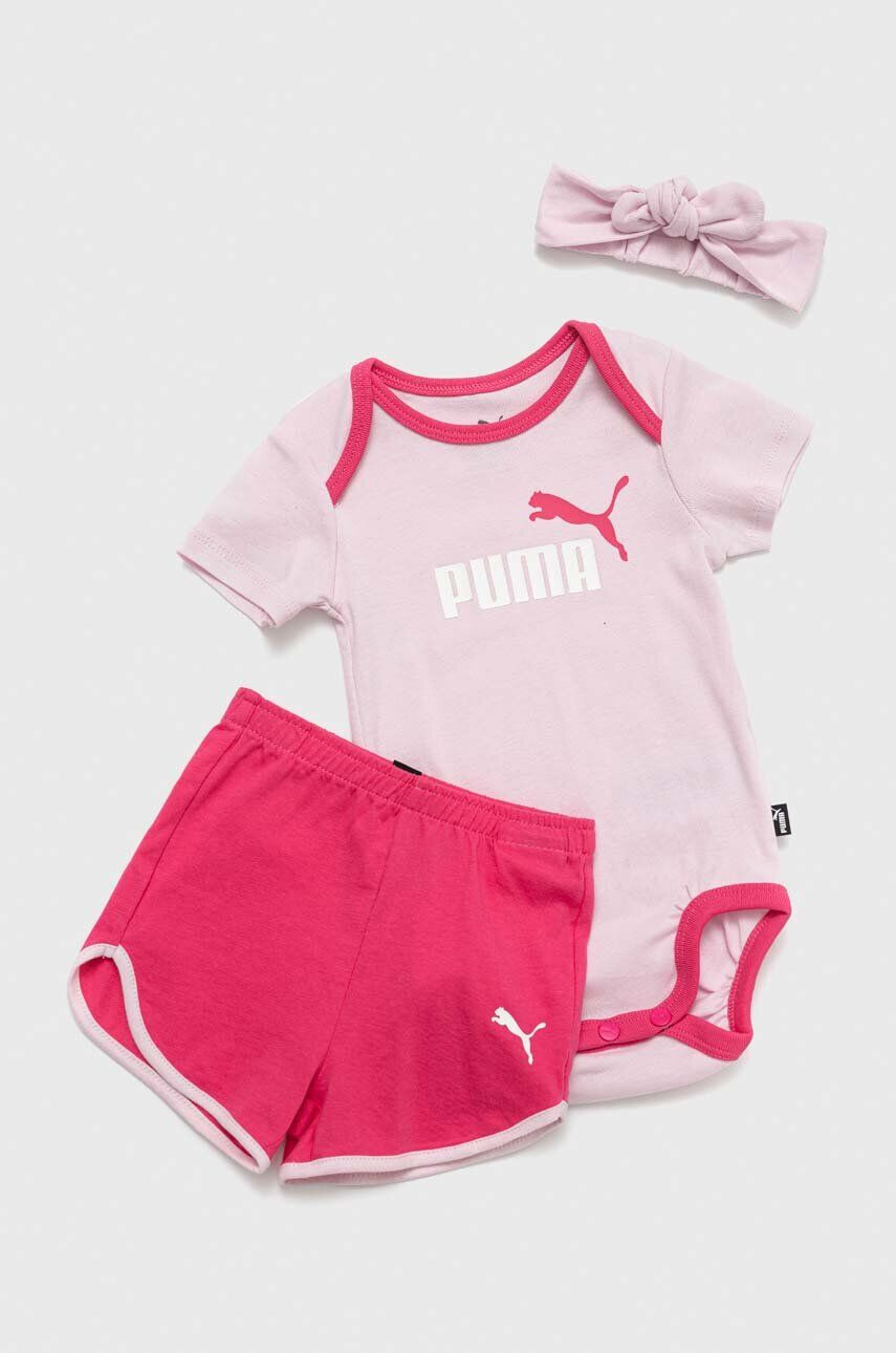 Puma Бебешки памучен комплект Minicats Bow Newborn Set - Pepit.bg