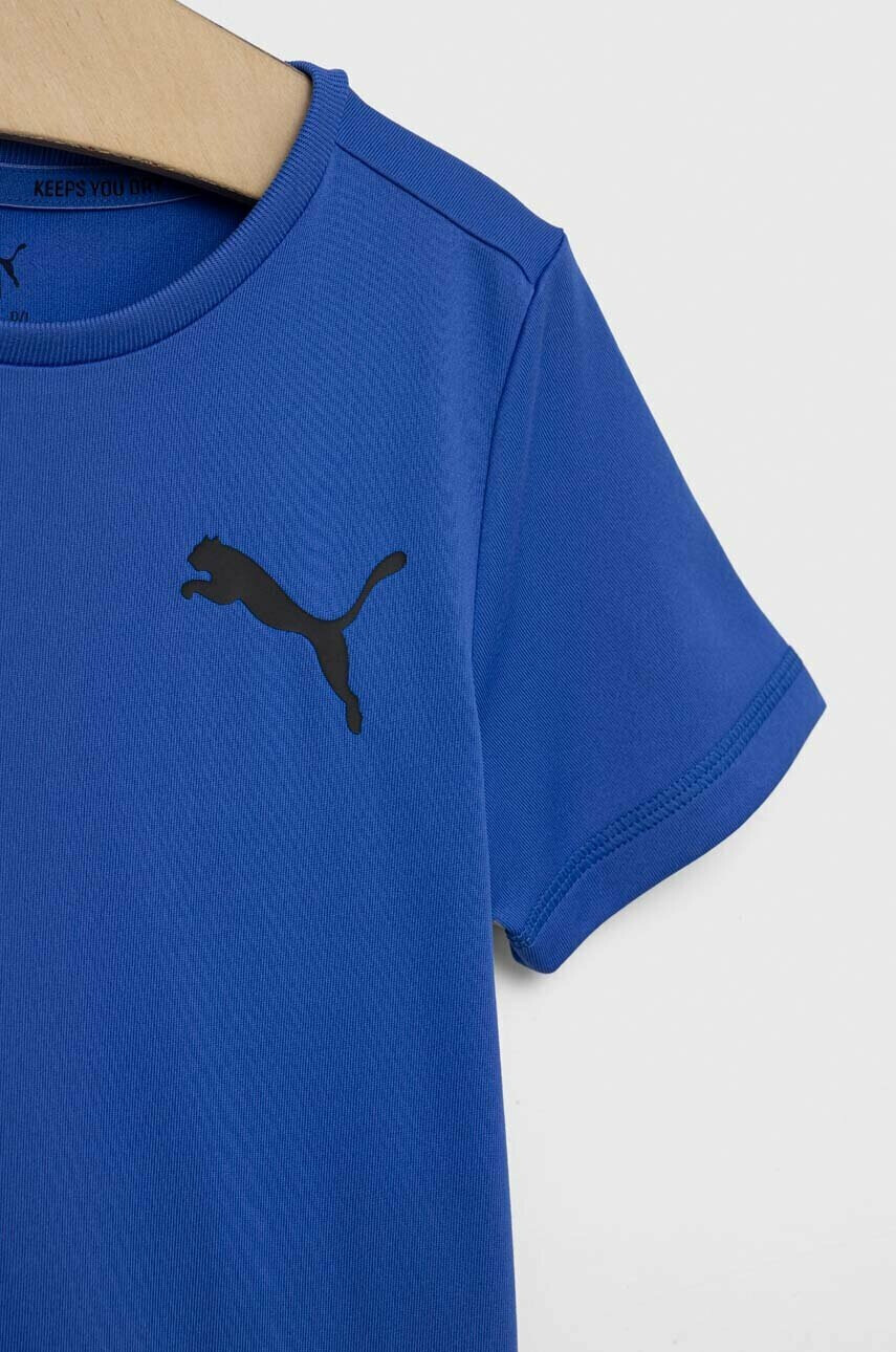 Puma Детска тениска ACTIVE Small Logo Tee B в лилаво с принт - Pepit.bg