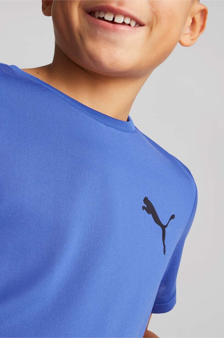 Puma Детска тениска ACTIVE Small Logo Tee B в лилаво с принт - Pepit.bg