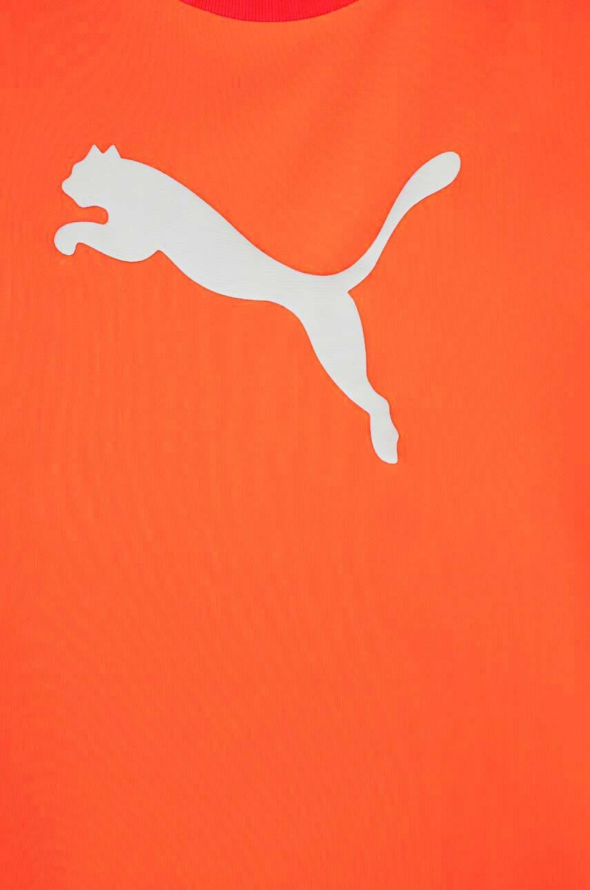 Puma Детска тениска ACTIVE SPORTS Poly Cat Tee B в оранжево с принт - Pepit.bg