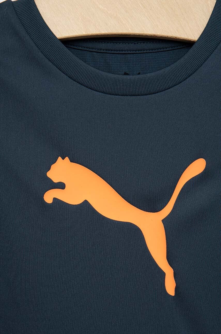 Puma Детска тениска ACTIVE SPORTS Poly Cat Tee B в синьо с принт - Pepit.bg