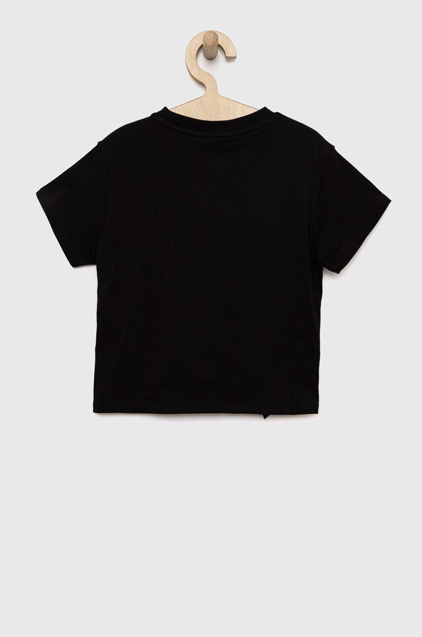 Puma Детска тениска ESS+ Logo Knotted Tee G в черно - Pepit.bg