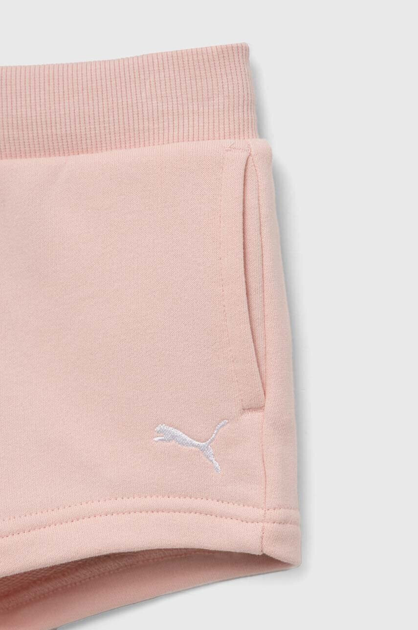 Puma Детски анцуг Loungewear Short Suit G в розово - Pepit.bg